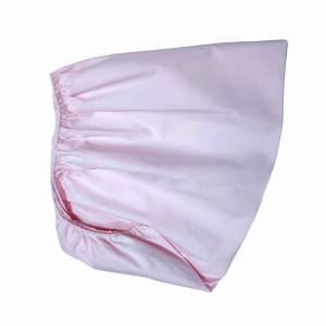 Prześcieradło z gumką bawełniane 90x55 do łóżeczka dostawnego jasny różowy